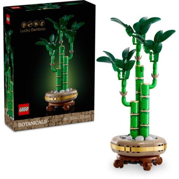 LEGO Botanicals Szerencsebambusz, növénydekoráció (10344)