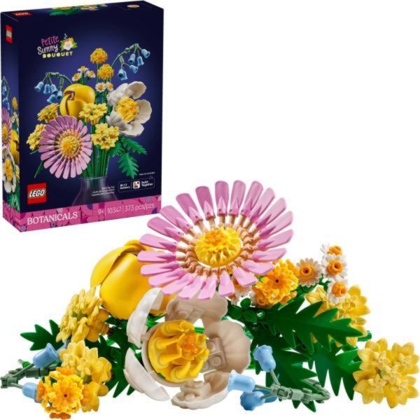 LEGO Botanicals Napsárga virágcsokor, virágdekorációs készlet (10347)
