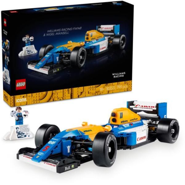 LEGO Icons Williams Racing FW14B és Nigel Mansell, dekoráció a home office íróasztalodra (10353)