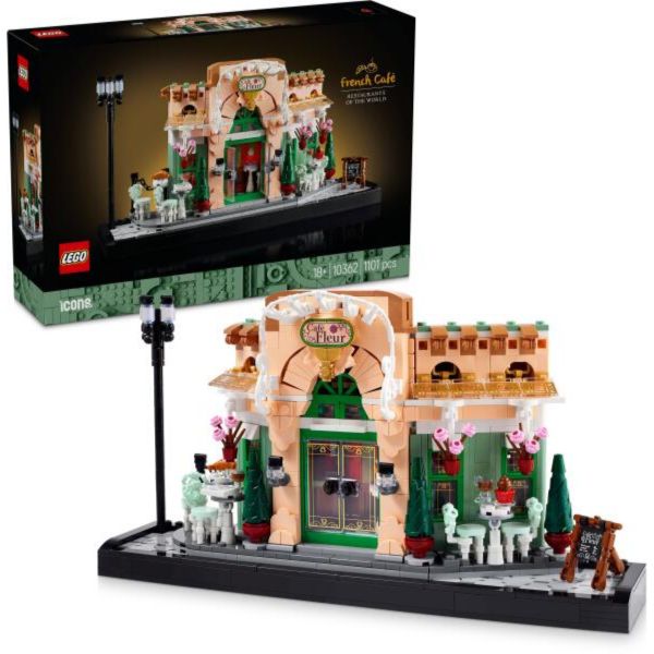 LEGO Icons Francia kávézó, könyvespolcdísz (10362)