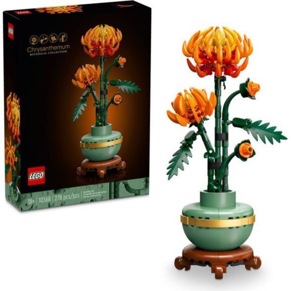 LEGO Botanicals Krizantém virágdekorációs építőszett (10368)
