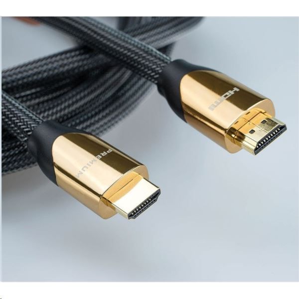 ROLINE Kábel HDMI 2.0 HDMI - HDMI High Speed Ethernettel, Premium, 4K@60Hz, M/M, 1m, fekete (11.04.5801)