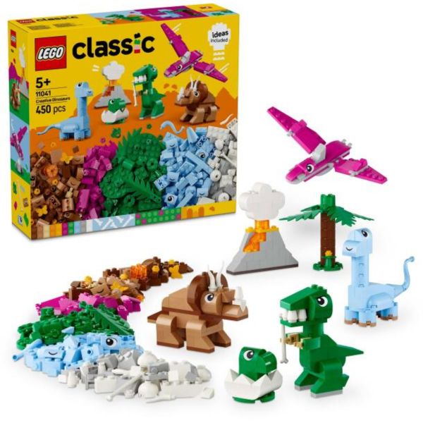 LEGO Classic Kreatív dinoszauruszok, fantáziadús játékmodellek (11041)