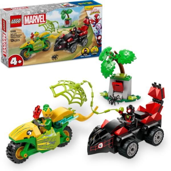 LEGO | Marvel Póki és csodálatos barátai Spin és Electro: Üldözés a dinójárművel (11198)