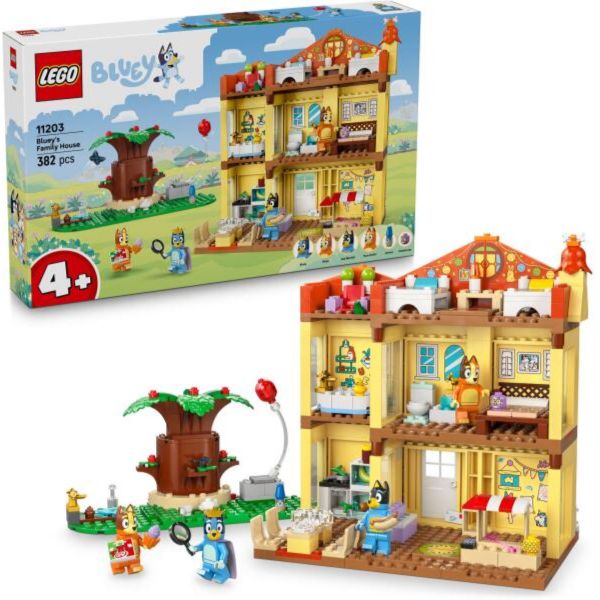 LEGO Bluey: Bluey családi háza, játékkészlet, otthonépítőszett (11203)