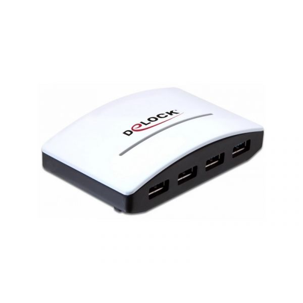 DELOCK USB 3.0 HUB 4 portos, külső táppal (61762)