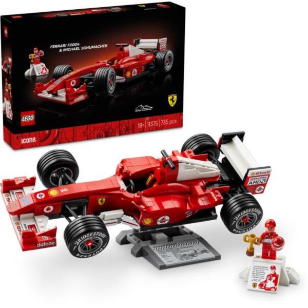 LEGO Icons Ferrari F2004 és Michael Schumacher (11375)