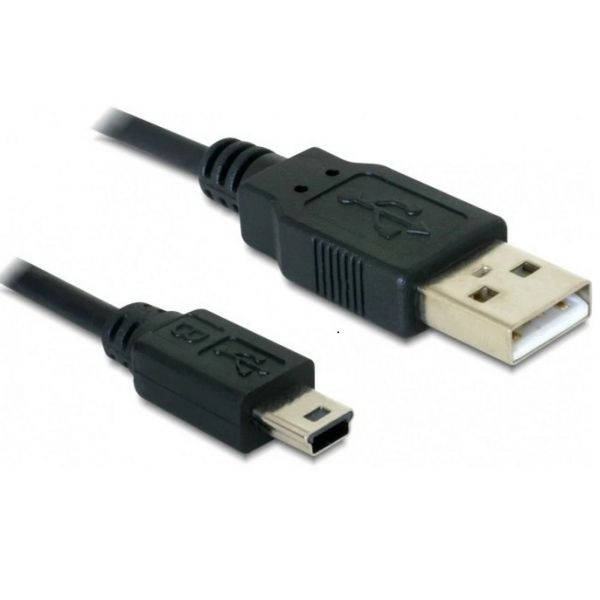 DELOCK kábel USB 2.0-A male to USB mini-B 5 pin male, 1m (DL82273)