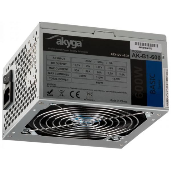 Akyga Basic 600W Tápegység (AK-B1-600)