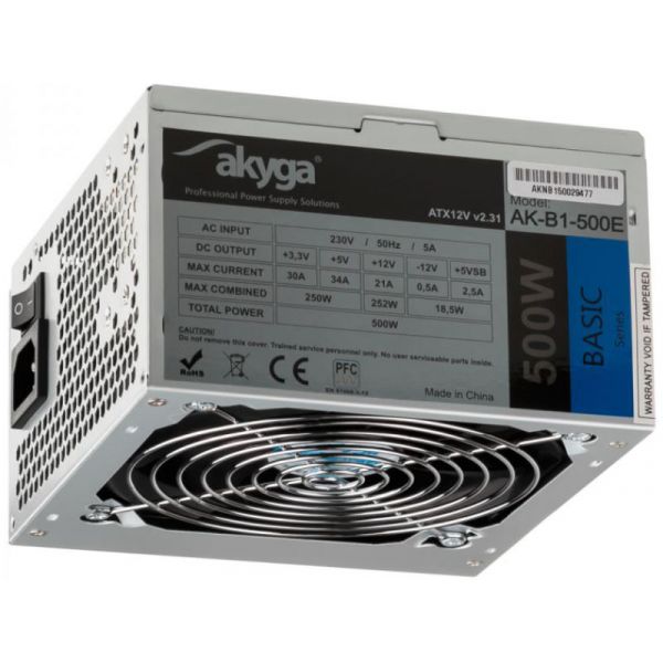 Akyga Basic 500W Tápegység (AK-B1-500E)