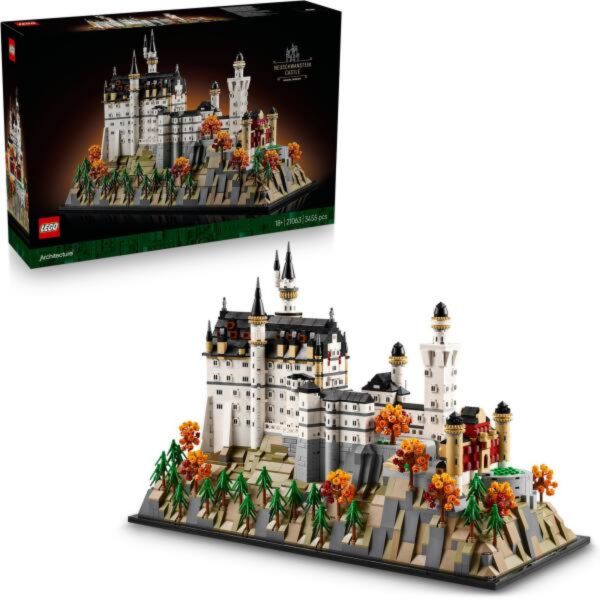 LEGO Architecture Neuschwanstein kastély, gyűjthető modellkészlet felnőtteknek (21063)