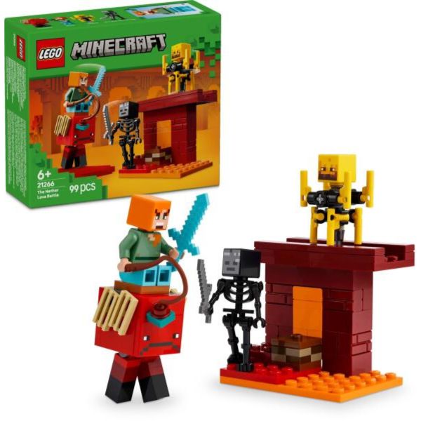 LEGO Minecraft Csata az alvilági lávatónál gamerjáték gyerekeknek (21266)