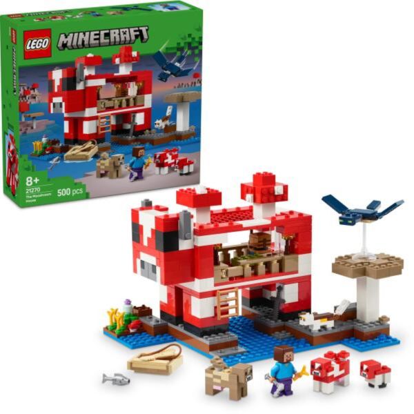 LEGO Minecraft A múúmbák háza, szigeten játszódó, gamer játékkészlet gyerekeknek (21270)