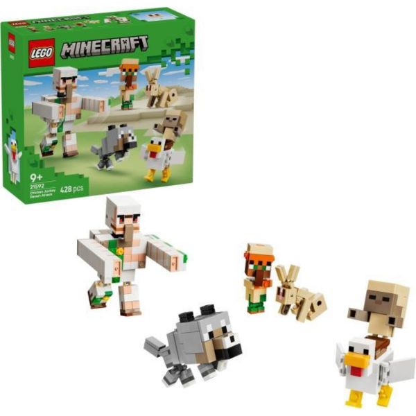 LEGO Minecraft Csirkezsoké, támadás a sivatagban (21592)