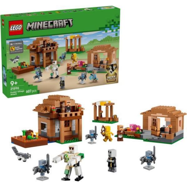 LEGO Minecraft Idézőtámadás a faluban (21596)