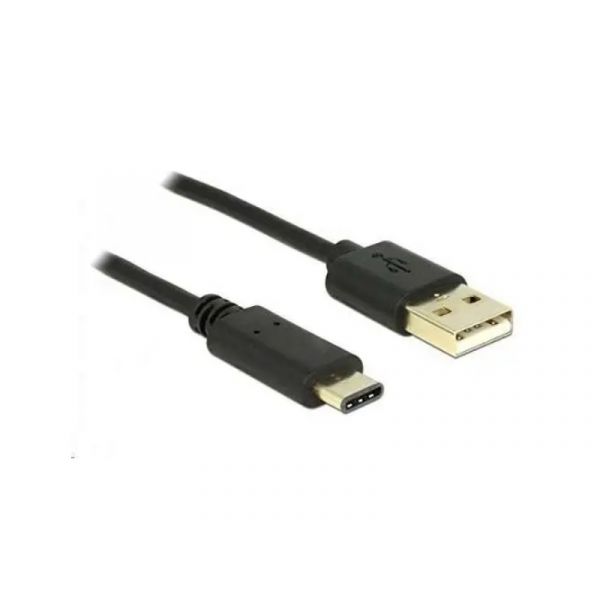 DELOCK USB 2.0 Type-A male to USB 2.0 Type-C male kábel , 0.5m (83326)