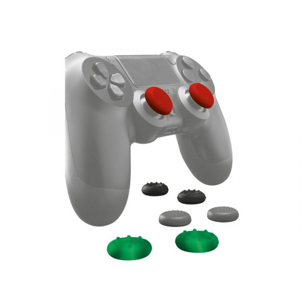 TRUST GXT262 PS4 Játékvezérlő Csúszásgátló gumi borítás (20814) piros, fekete, szürke, zöld