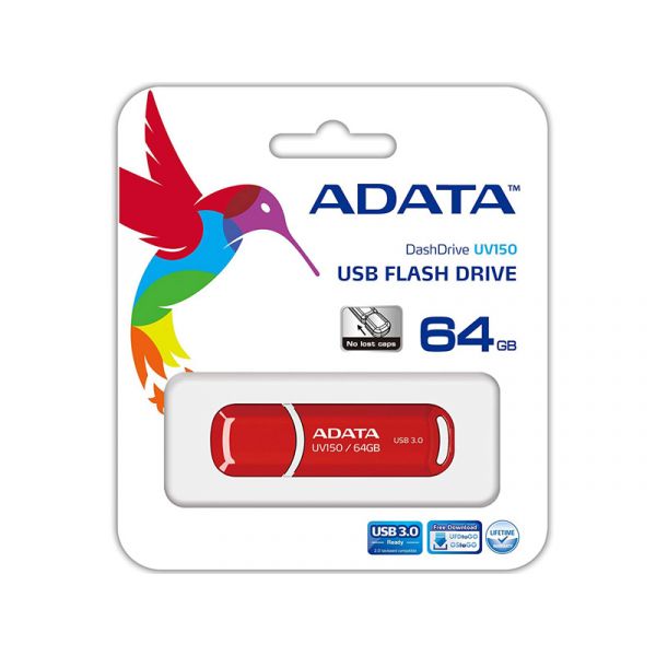 ADATA Pendrive 64GB UV150 USB 3.0 Piros
