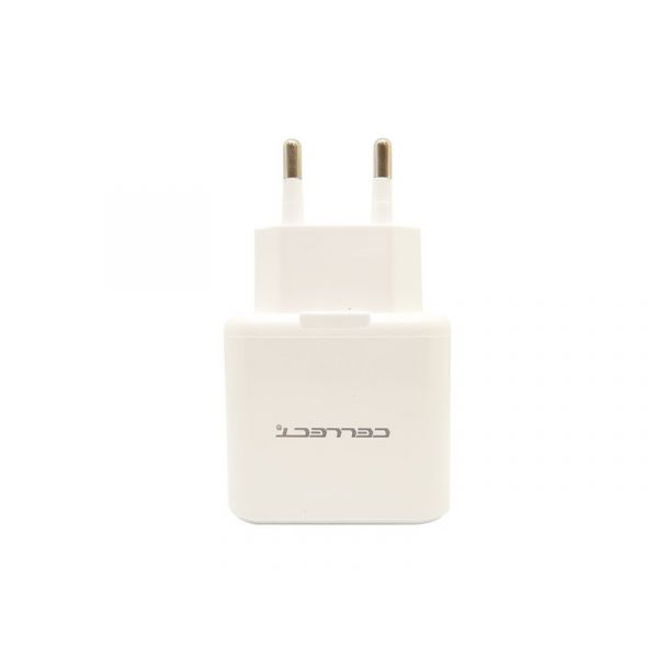 CELLECT 3,1A-os hálózati töltő 2db USB csatlakozással (MTCB-2USB-3.1A)