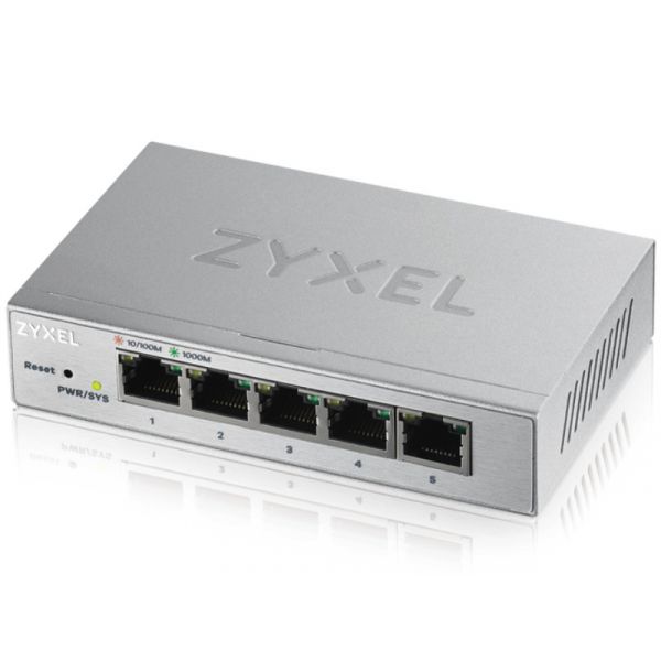 Zyxel GS1200-5-EU0101F 5 Portos Asztali Menedzselhető Switch