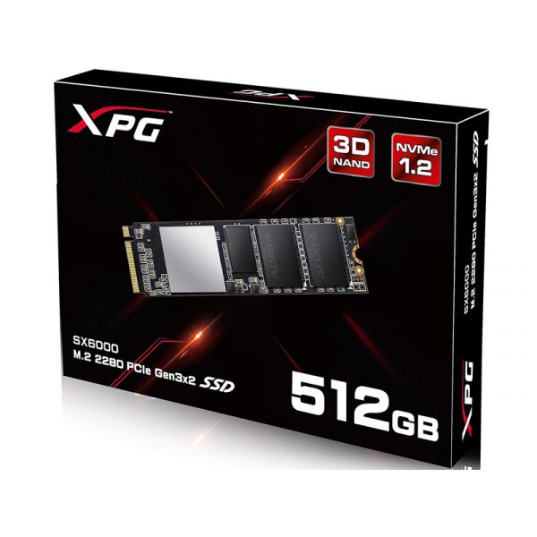 ADATA XPG SX6000 512GB M.2 NVMe PCIe Gen3x2 SSD (ASX6000NP-512GT-C)