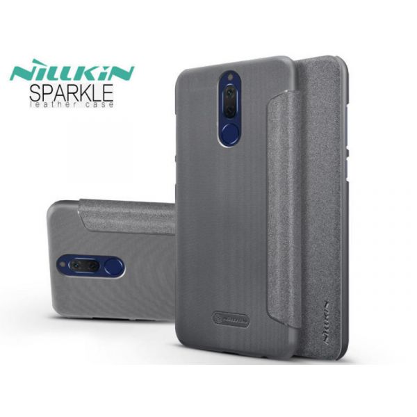 Nillkin Sparkle Huawei Mate10 Lite Műanyag Telefonvédő Flip Tok Fekete