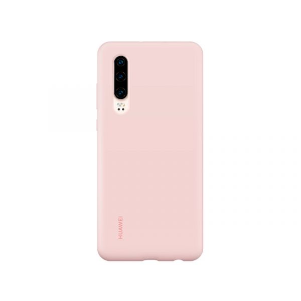 Huawei P30 gyári mágneses szilikon tok (51992846) rózsaszín