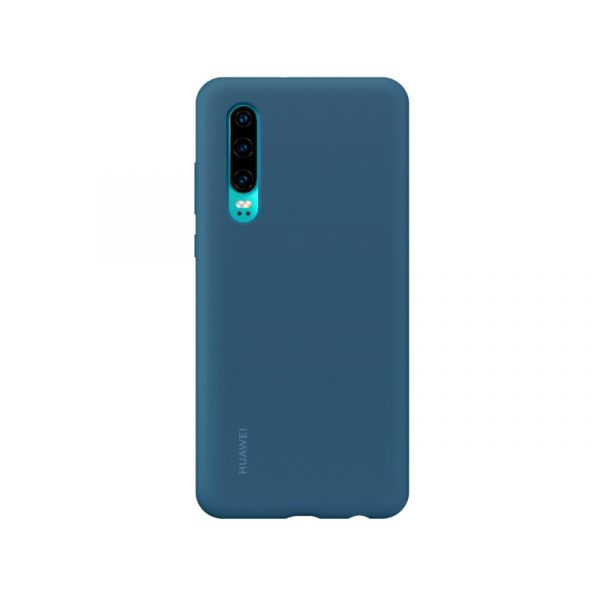Huawei P30 gyári mágneses szilikon tok (51992850) sötétkék