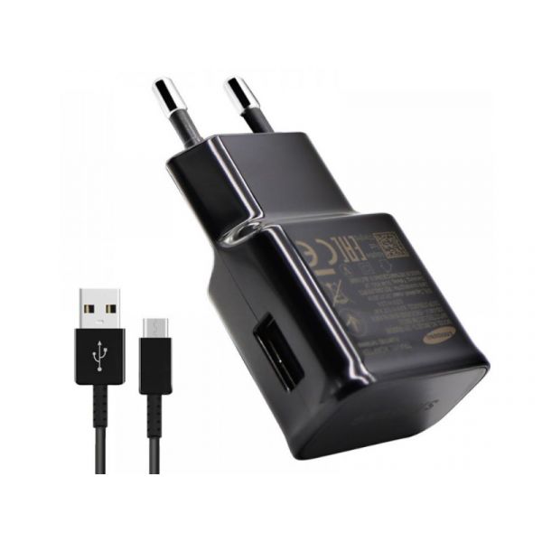 Samsung 15W-os hálózati töltő USB Type-C kábellel (OSAM-EP-TA20EBEC) Fekete
