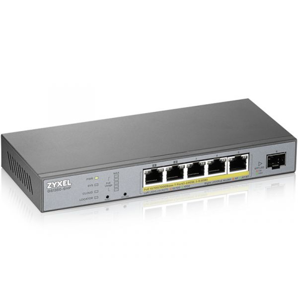 Zyxel GS1350-6HP Menedzselhető Switch (GS1350-6HP-EU0101F)