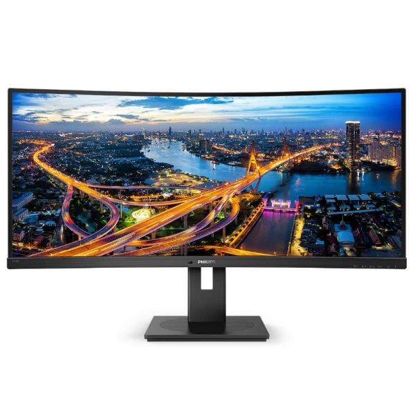 Philips 34" UltraWide QHD ívelt VA monitor (346B1C/00) fekete