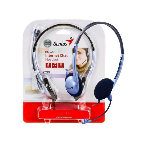 Genius HS-02B headset (31710037100) fekete-lila