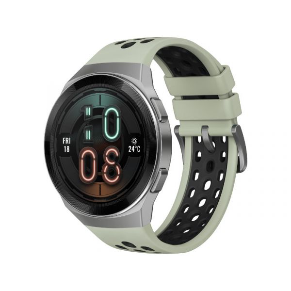 Huawei Watch GT 2e 46mm Sportóra Ezüst tok, Mentazöld szilikonszíj