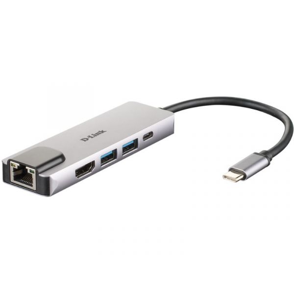 D-Link 5-in-1 3 portos USB Hub + HDMI + Ethernet (DUB-M520)