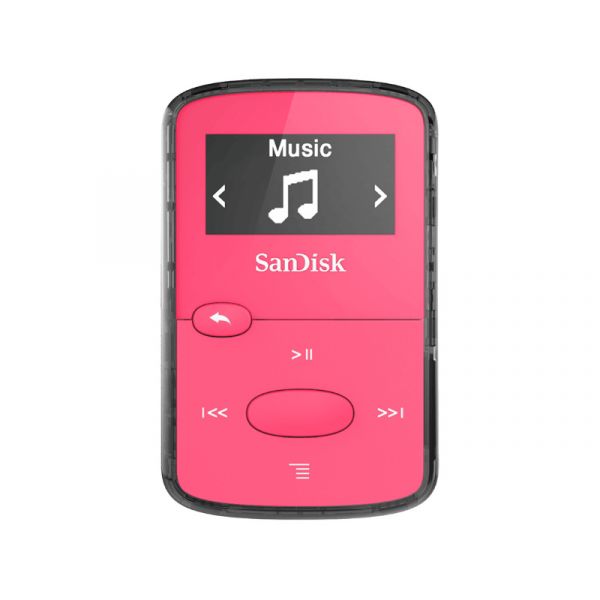 Sandisk Clip Jam 8GB MP3 lejátszó + FM rádió (SDMX26-008G-G46P) Pink