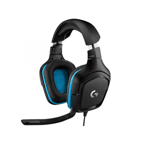 Logitech G432 Vezetékes 7.1 Mikrofonos Gaming Fejhallgató Fekete (981-000770)