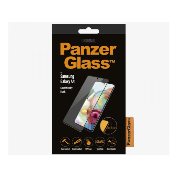 PanzerGlass Samsung Galaxy A71 tokbarát védőfólia (5711724072123) fekete