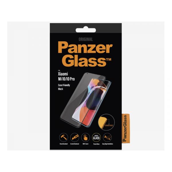 PanzerGlass Xiaomi Mi 10 / 10 Pro tokbarát védőfólia (5711724080241) Fekete