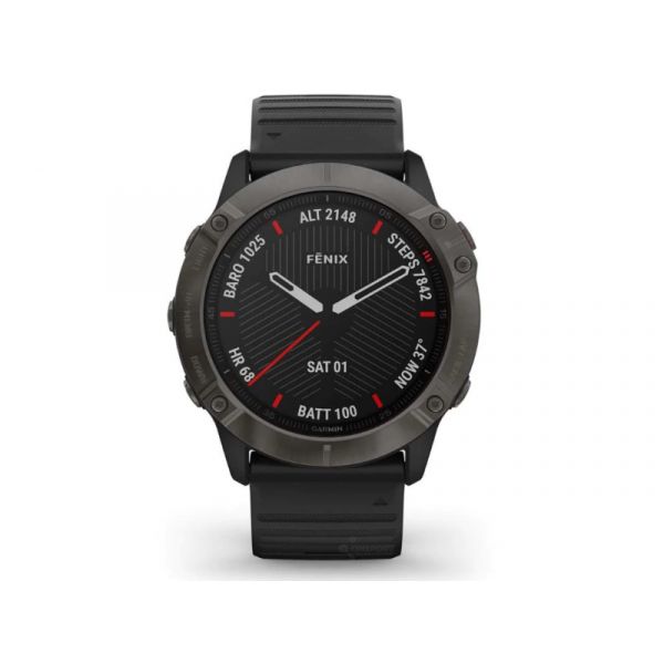 GARMIN fenix 6X Pro okosóra (010-02157-11) Sapphire Carbon
