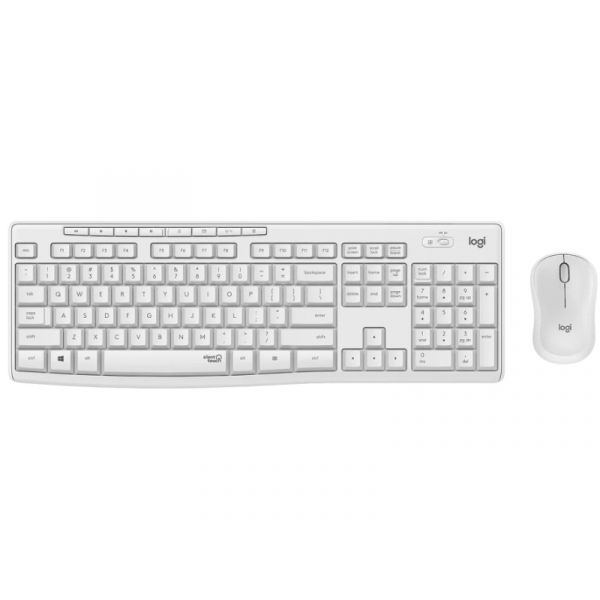 Logitech MK295 Silent vezeték nélküli billentyűzet + egér combo (920-009824) piszkosfehér, US
