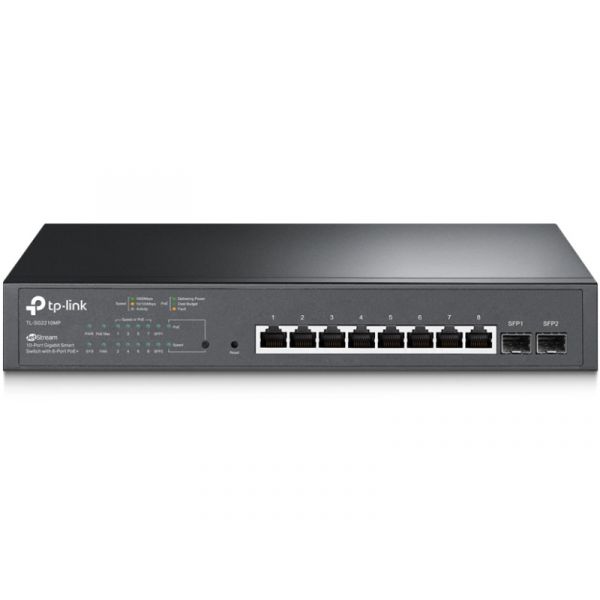 TP-Link TL-SG2210MP JetStream 10-Port 8x1000Mbps Menedzselhető Switch