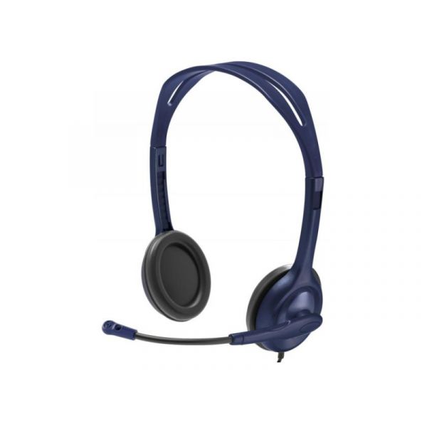 LOGITECH Vezetékes Mikrofonos fejhallgató (991-000265) Kék - OEM