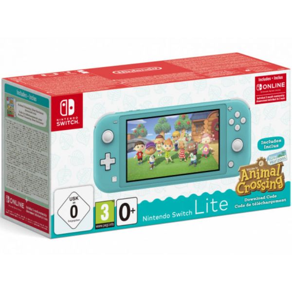 Nintendo Switch Lite Konzol Türkiz + Animal Crossing: New Horizons + Nintendo Switch Online Előfizetés 3 hónap