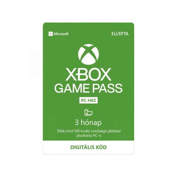 Xbox Game Pass 3 hónapos előfizetés Pc (Letölthető)