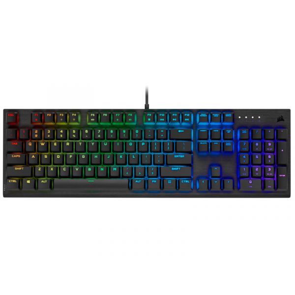 Corsair K60 RGB PRO Mechanikus Gamer billentyűzet - Cherry VIOLA kapcsolók (CH-910D019-NA)