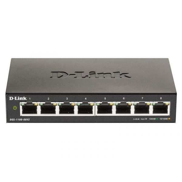 D-LINK DGS-1100 Gigabit Smart Managed Switch (DGS-1100-08V2)