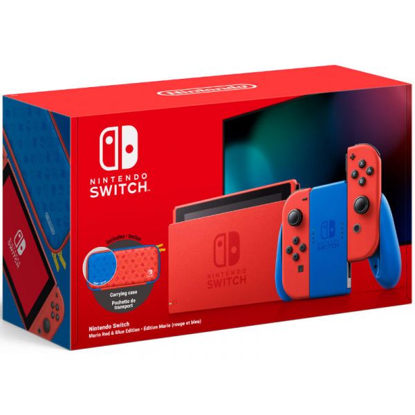Nintendo Switch Konzol Mario Red & Blue Edition