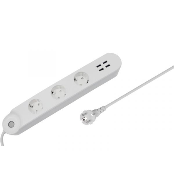 Denver SHP-300U Okos Hálózati Hosszabbító és USB Töltő