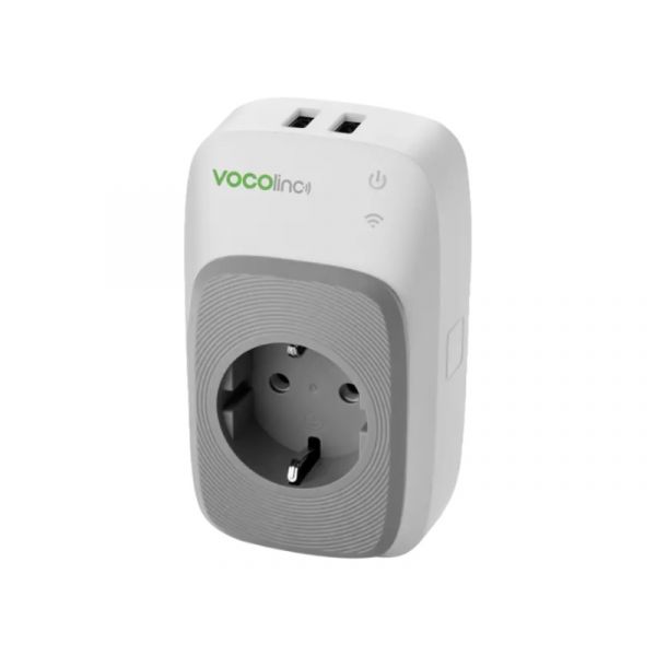 VOCOlinc PM5 okos hálózati dugalj USB töltővel, éjszakai fénnyel