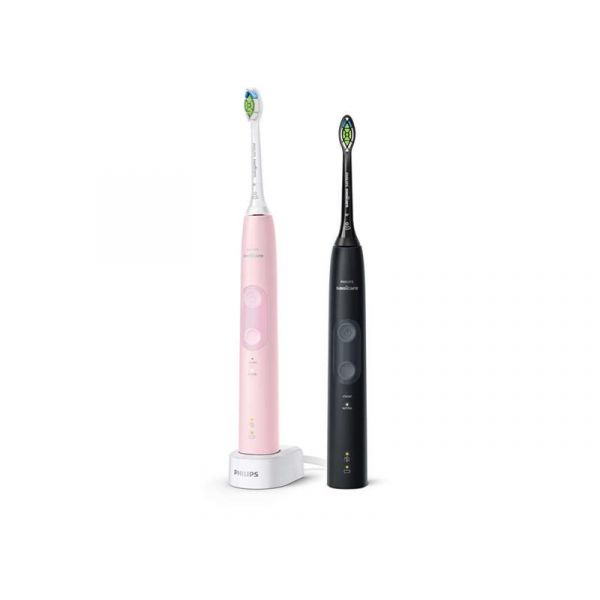 Philips Sonicare ProtectiveClean Series 4500 HX6830/35 szónikus elektromos fogkefe dupla szett, rózsaszín és fekete